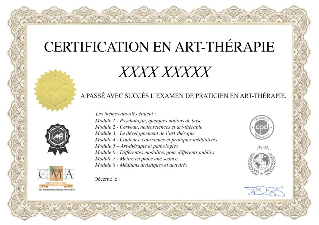 Certificat Praticien en Art-Thérapie - Instruire.com